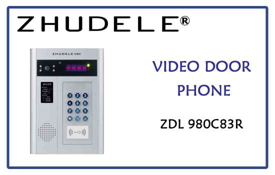 ZDL 980C83R - Zhudele video door phone in advanced digital technology Colombo Srilanka