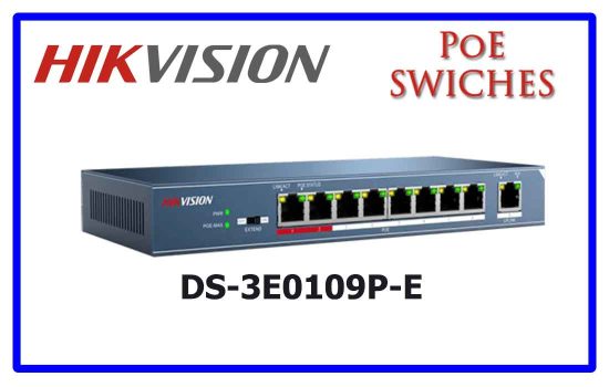 DS-3E0109P-E - Hikvision PoE Switch