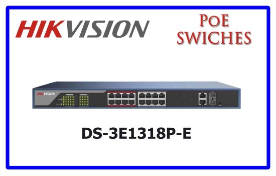DS-3E1318P-E - Hikvision PoE Switch