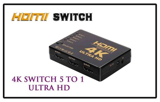 HDMI 4K SWITCH 5 TO 1- cctv accessories advanced digital technology Srilanka