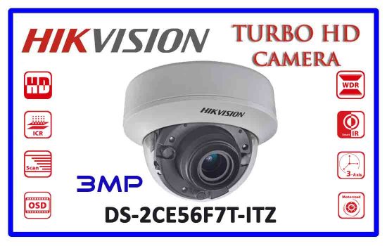 DS-2CE56F7T-ITZ - Hikvision 3mp Turbo HD Camera Advanced Digital technology Colombo