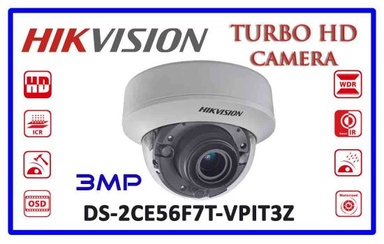 DS-2CE56F7T-VPIT3Z - Hikvision 3mp Turbo HD Camera Advanced Digital technology Colombo
