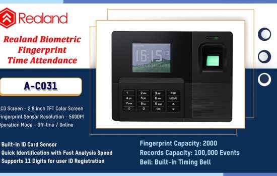 A-C031 TIME ATTENDANCE Realand Camera.lk Colombo Sri Lanka