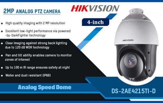 DS-2AE4215TI-D ANALOG PTZ CAMERA Hikvision Camera.lk Colombo Sri Lanka