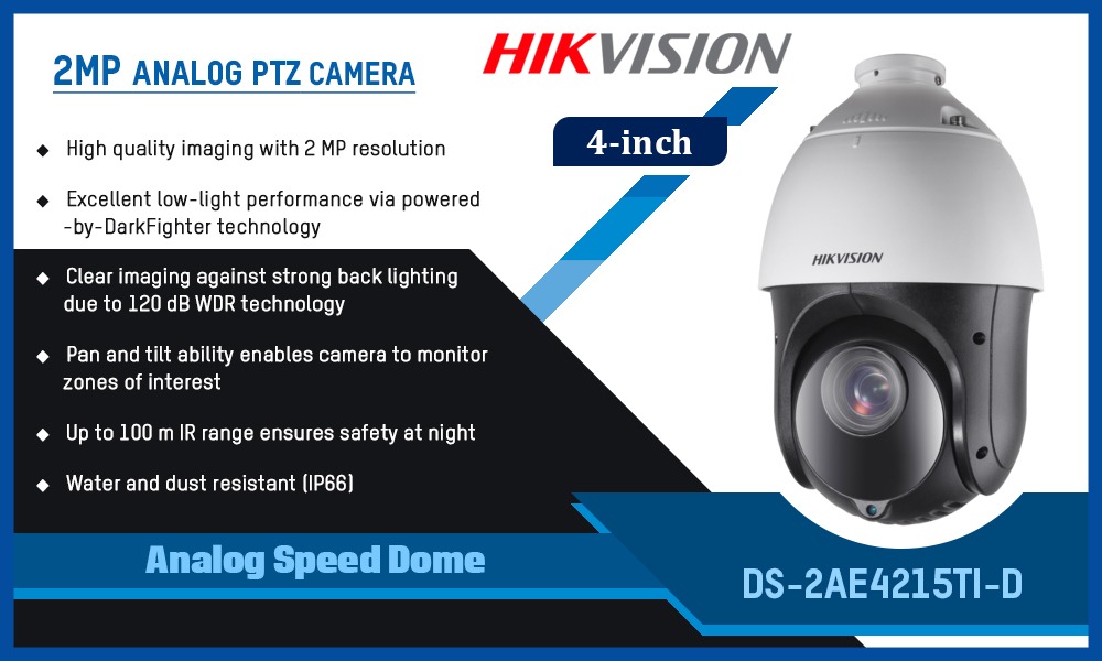 DS-2AE4215TI-D ANALOG PTZ CAMERA Hikvision Camera.lk Colombo Sri Lanka