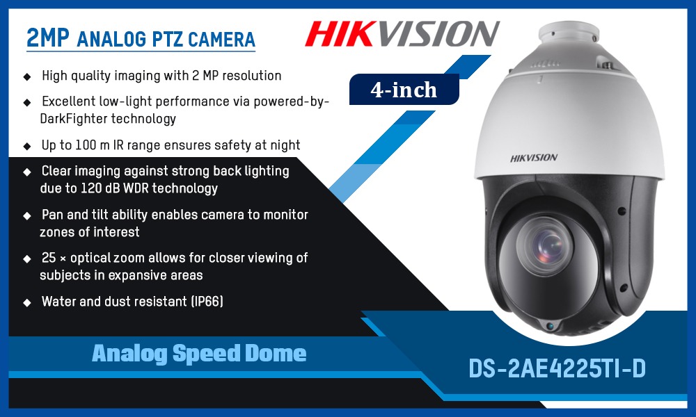 DS-2AE4225TI-D ANALOG PTZ CAMERA Hikvision Camera.lk Colombo Sri Lanka