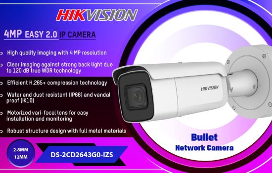 DS-2CD2643G0-IZS 4MP EASY 2.0 IP CAMERA Hikvision Camera.lk Colombo Sri Lanka