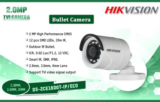 DS-2CE16D0T-IP/ECO 2.0MP TVI CAMERA Hikvision Camera.lk Colombo Sri Lanka