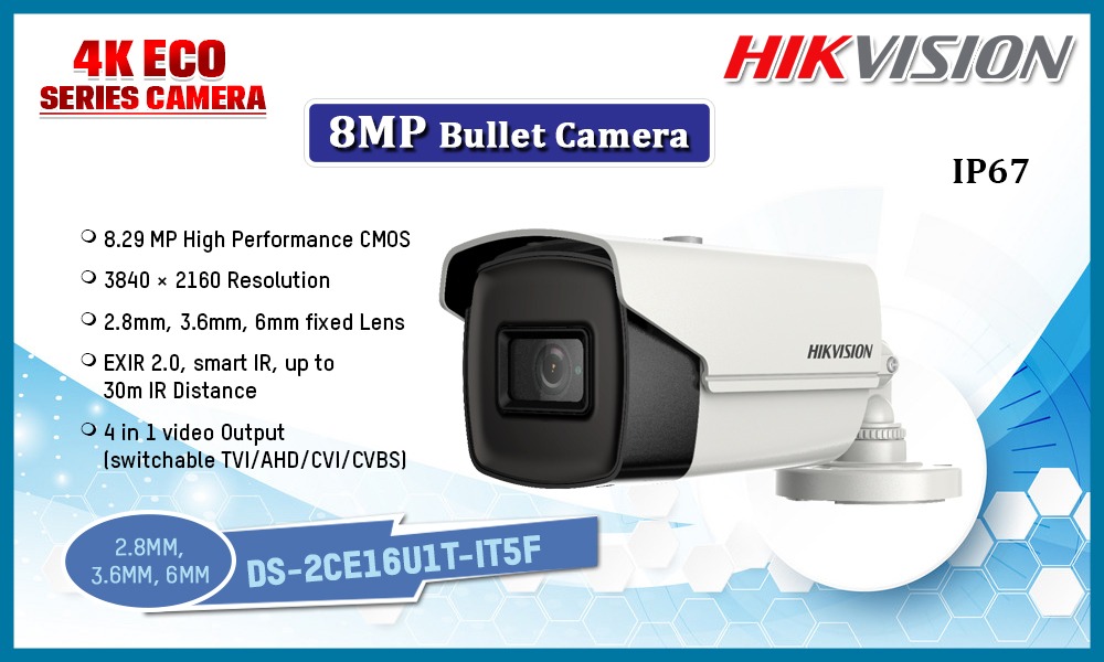 DS-2CE16U1T-IT5F 8MP ANALOG CAMERA Hikvision Camera.lk Colombo Sri Lanka
