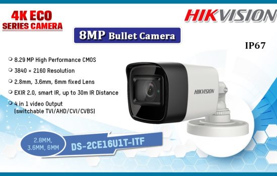 DS-2CE16U1T-ITF 8MP ANALOG CAMERA Hikvision Camera.lk Colombo Sri Lanka
