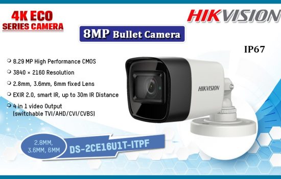 DS-2CE16U1T-ITPF 8MP ANALOG CAMERA Hikvision Camera.lk Colombo Sri Lanka