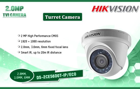 DS-2CE56D0T-IP/ECO 2.0MP TVI CAMERA Hikvision Camera.lk Colombo Sri Lanka