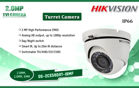 DS-2CE56D0T-IRMF 2.0MP TVI CAMERA Hikvision Camera.lk Colombo Sri Lanka