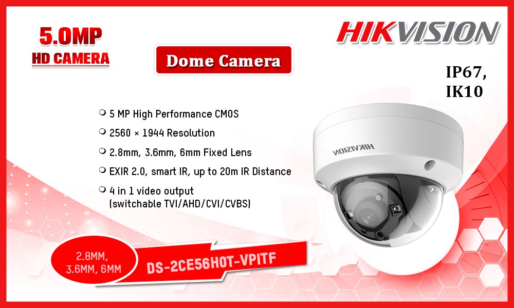 DS-2CE56H0T-VPITF 5.0MP HD CAMERA Hikvision Camera.lk Colombo Sri Lanka
