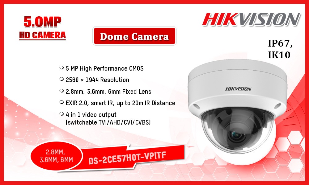 DS-2CE57H0T-VPITF 5.0MP HD CAMERA Hikvision Camera.lk Colombo Sri Lanka