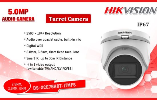 DS-2CE76HOT-ITMFS 5.0MP AUDIO CAMERA Hikvision Camera.lk Colombo Sri Lanka