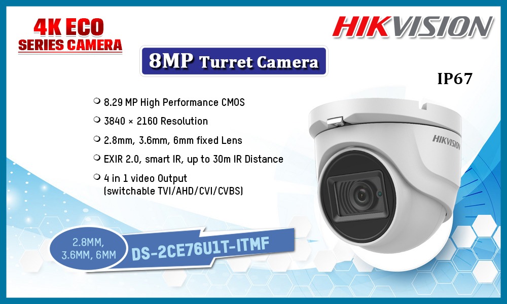 DS-2CE76U1T-ITMF 8MP ANALOG CAMERA Hikvision Camera.lk Colombo Sri Lanka
