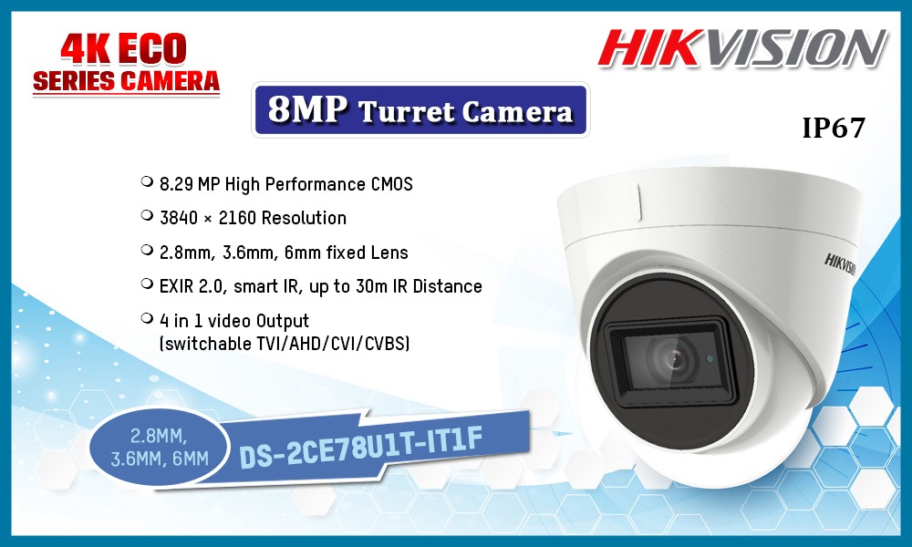 DS-2CE78U1T-IT1F 8MP ANALOG CAMERA Hikvision Camera.lk Colombo Sri Lanka