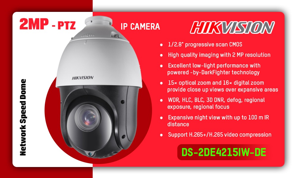 DS-2DE4215IW-DE IP PTZ CAMERA Hikvision Camera.lk Colombo Sri Lanka