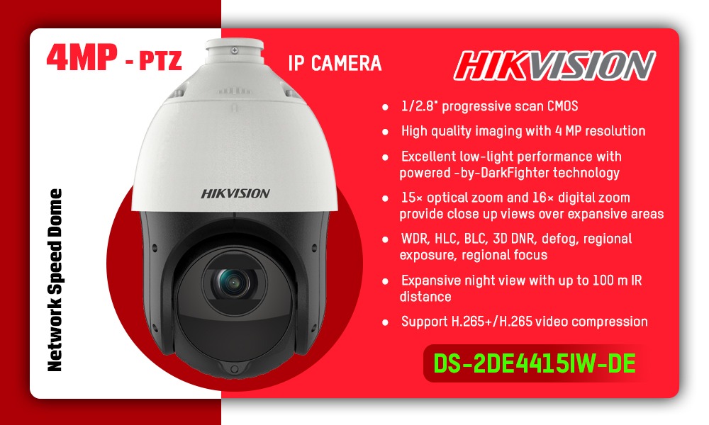 DS-2DE4415IW-DE IP PTZ CAMERA Hikvision Camera.lk Colombo Sri Lanka