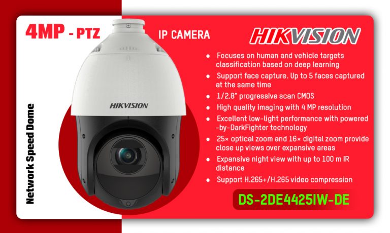 DS-2DE4425IW-DE - Best Hikvision PTZ Dome Camera in Sri Lanka