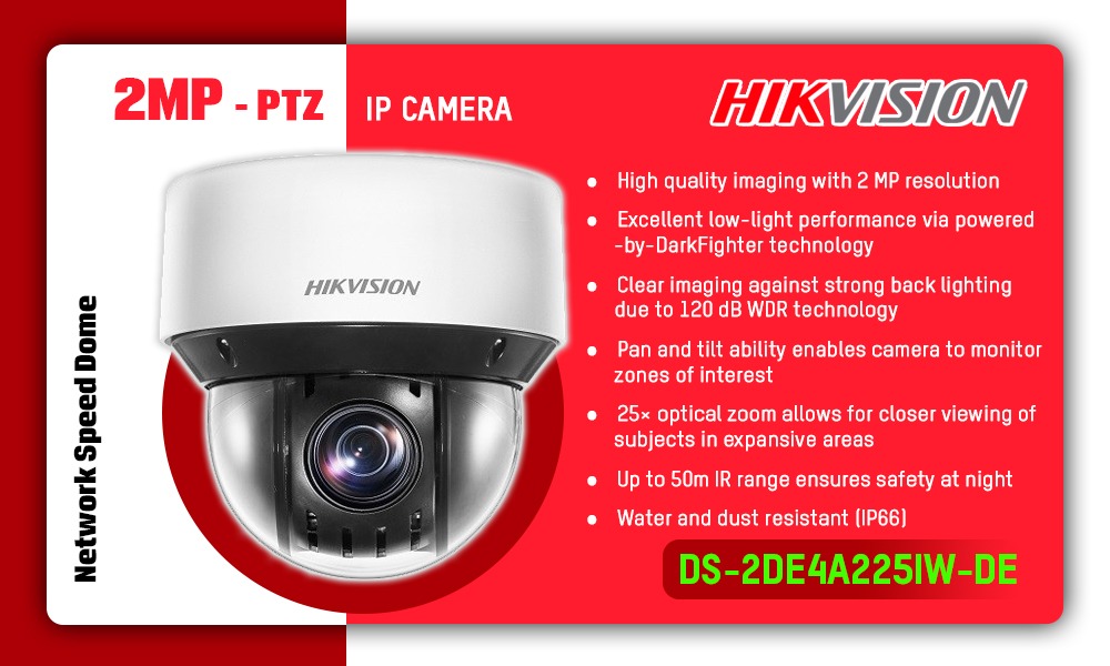 DS-2DE4A225IW-DE IP PTZ CAMERA Hikvision Camera.lk Colombo Sri Lanka
