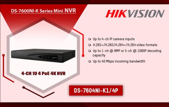 DS-7604NI-K1/4P DS-7600NI-K SERIES MINI NVR Hikvision Camera.lk Colombo Sri Lanka