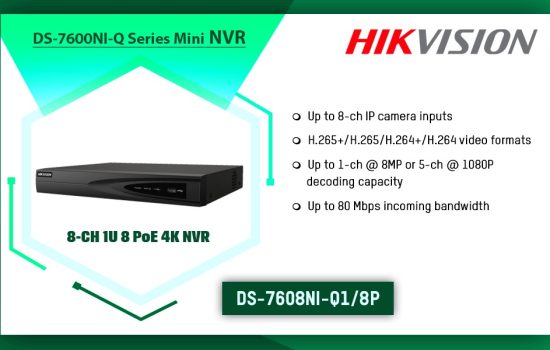 DS-7608NI-Q1/8P DS-7600NI-Q SERIES MINI NVR Hikvision Camera.lk Colombo Sri Lanka