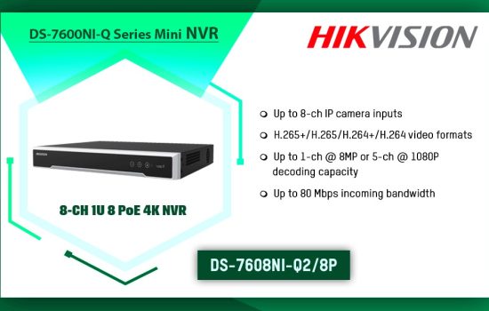 DS-7608NI-Q2/8P DS-7600NI-Q SERIES MINI NVR Hikvision Camera.lk Colombo Sri Lanka