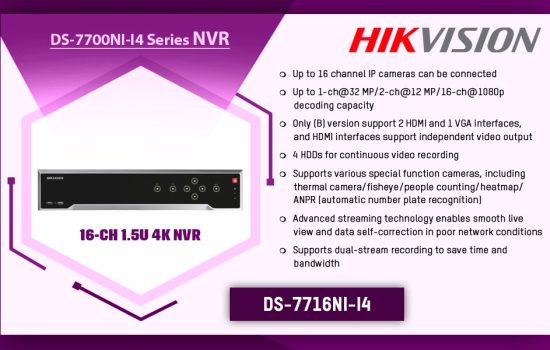 DS-7716NI-I4 DS-7700NI-I4 SERIES (4K & H.265+) Hikvision Camera.lk Colombo Sri Lanka