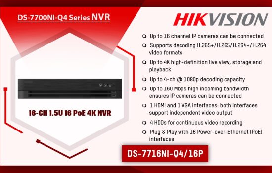 DS-7716NI-Q4/16P DS-7700NI-Q4 SERIES Hikvision Camera.lk Colombo Sri Lanka