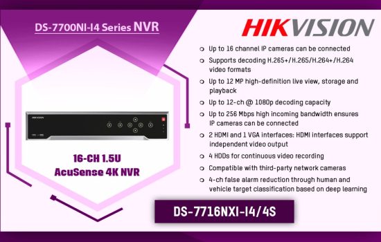 DS-7716NXI-I4/4S DS-7700NI-I4 SERIES (4K & H.265+) Hikvision Camera.lk Colombo Sri Lanka