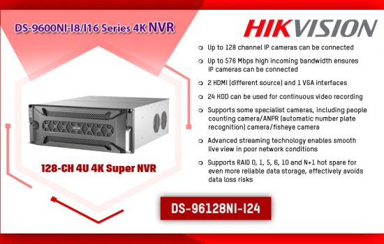 DS-96128NI-I24 DS-9600NI-I8/I16 SERIES 4K NVR (H.265+) Hikvision Camera.lk Colombo Sri Lanka