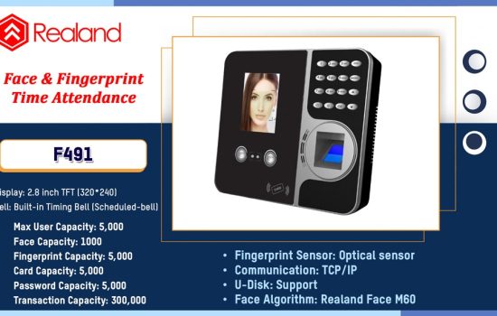F491 TIME ATTENDANCE Realand Camera.lk Colombo Sri Lanka
