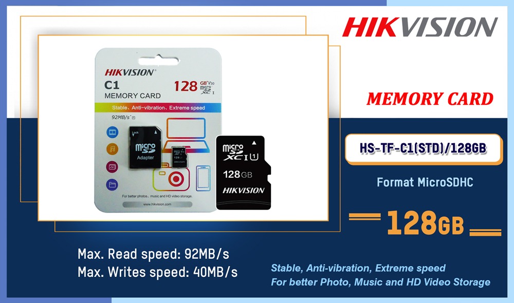 HS-TF-C1(STD)/128GB Memory Card Hikvision Camera.lk Colombo Sri Lanka