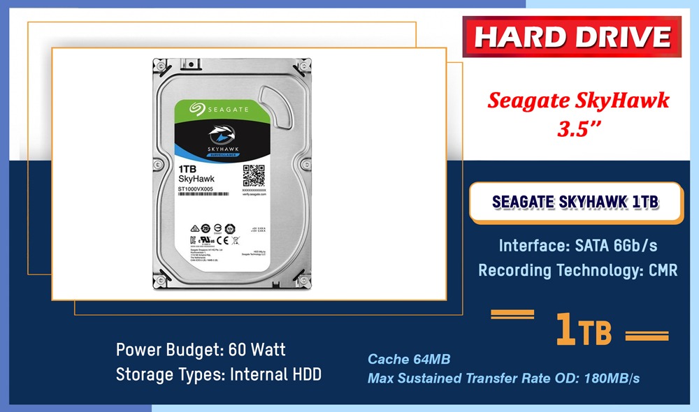 SEAGATE SKYHAWK 1TB 3.5" Hard Drive Camera.lk Colombo Sri Lanka