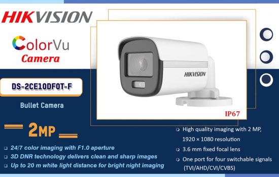DS-2CE10DF0T-F Hikvision 2MP COLORVU CAMERA Camera.lk Colombo Sri Lanka