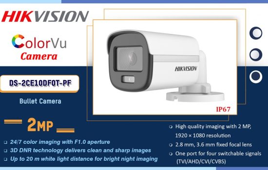 DS-2CE10DF0T-PF Hikvision 2MP COLORVU CAMERA Camera.lk Colombo Sri Lanka