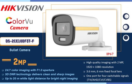 DS-2CE10DF3T-F Hikvision 2MP COLORVU CAMERA Camera.lk Colombo Sri Lanka