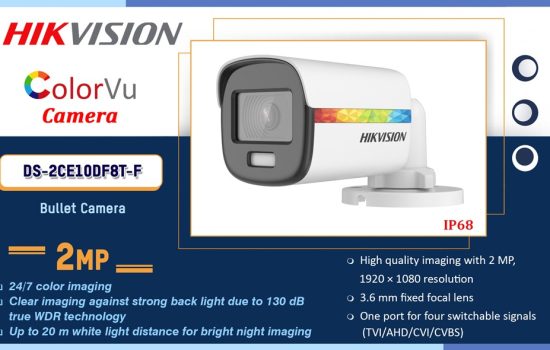 DS-2CE10DF8T-F Hikvision 2MP COLORVU CAMERA Camera.lk Colombo Sri Lanka