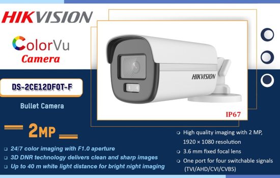 DS-2CE12DF0T-F Hikvision 2MP COLORVU CAMERA Camera.lk Colombo Sri Lanka
