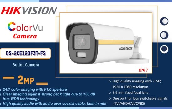 DS-2CE12DF3T-FS Hikvision 2MP COLORVU CAMERA Camera.lk Colombo Sri Lanka