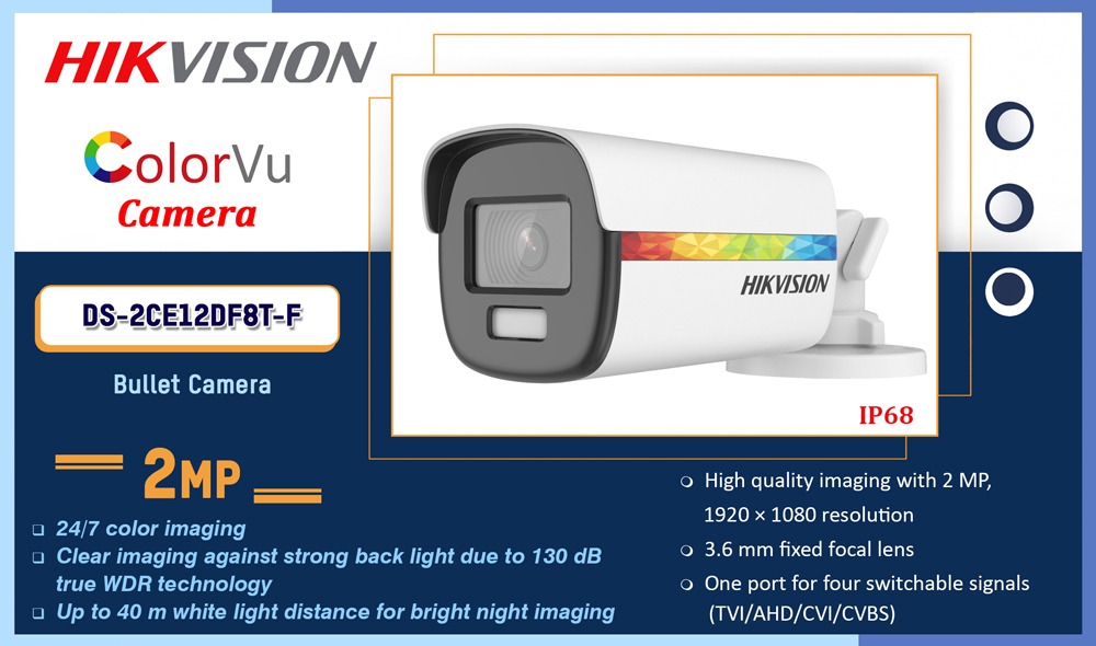 DS-2CE12DF8T-F Hikvision 2MP COLORVU CAMERA Camera.lk Colombo Sri Lanka