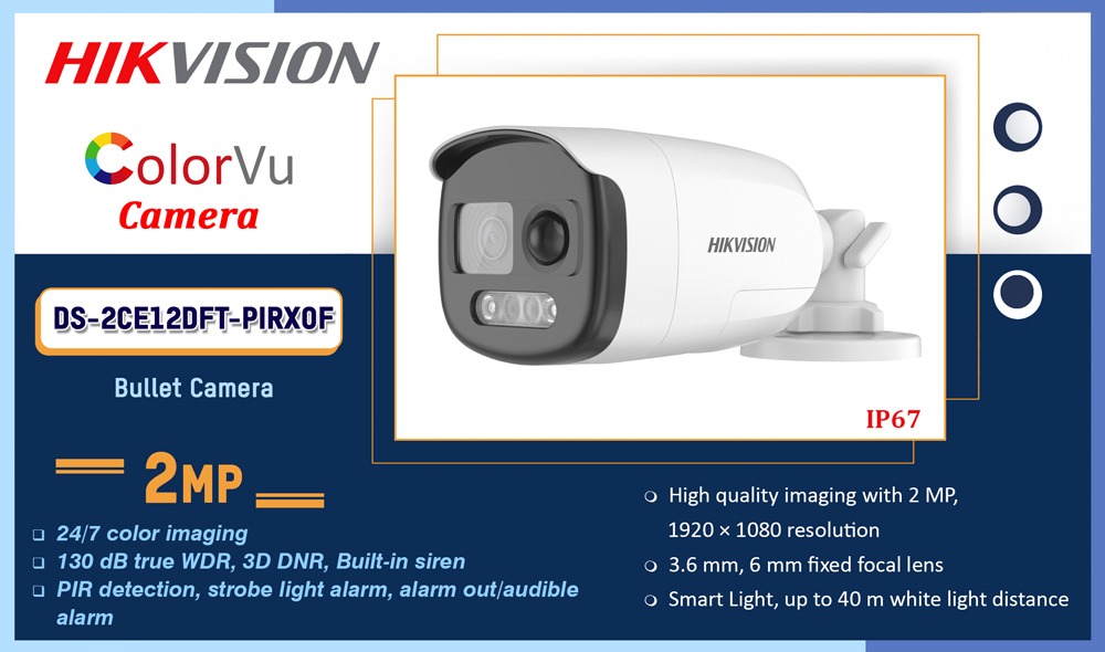 DS-2CE12DFT-PIRXOF Hikvision 2MP COLORVU CAMERA Camera.lk Colombo Sri Lanka