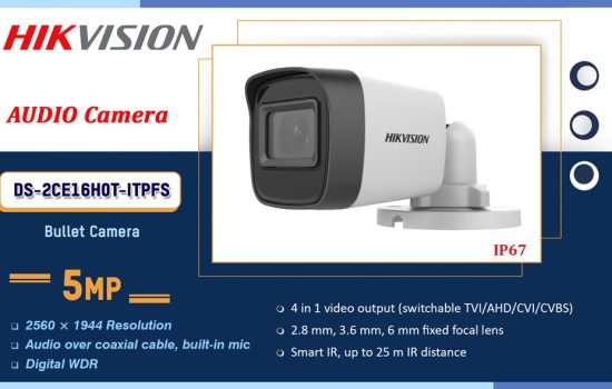 DS-2CE16H0T-ITPFS Hikvision 5MP AUDIO CAMERA Camera.lk Colombo Sri Lanka