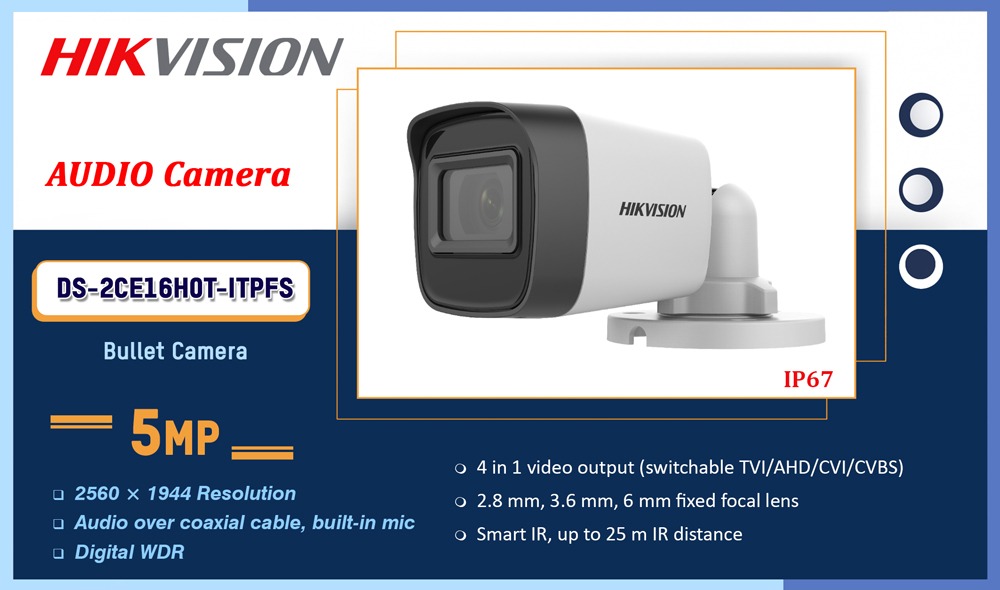 DS-2CE16H0T-ITPFS Hikvision 5MP AUDIO CAMERA Camera.lk Colombo Sri Lanka