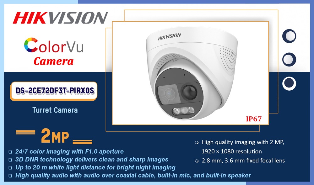 DS-2CE72DF3T-PIRXOS Hikvision 2MP COLORVU CAMERA Camera.lk Colombo Sri Lanka
