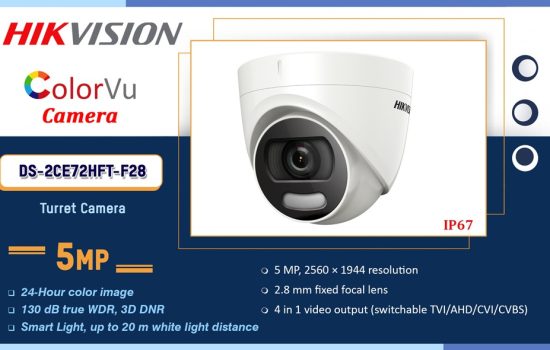 DS-2CE72HFT-F28 Hikvision 3K 5MP COLOURVU CAMERA Camera.lk Colombo Sri Lanka