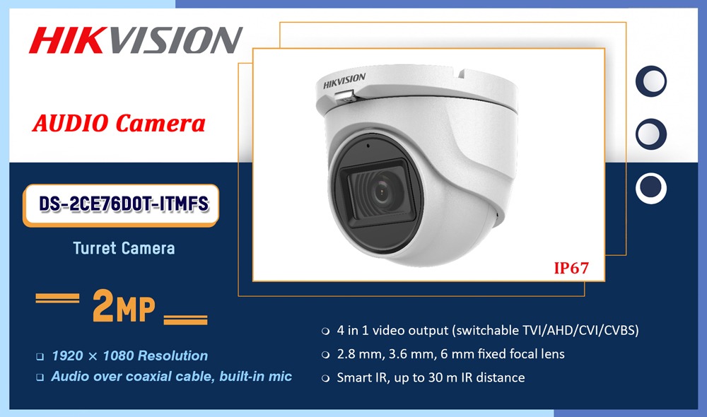 DS-2CE76D0T-ITMFS Hikvision 2MP AUDIO CAMERA Camera.lk Colombo Sri Lanka