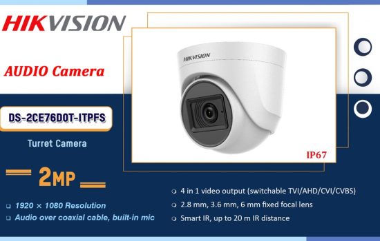 DS-2CE76D0T-ITPFS Hikvision 2MP AUDIO CAMERA Camera.lk Colombo Sri Lanka